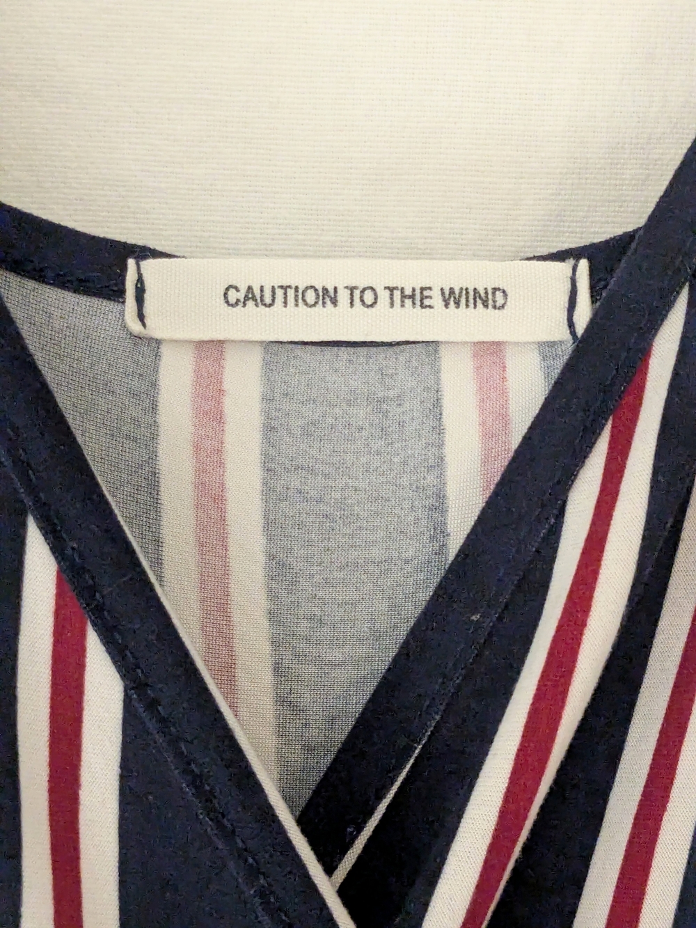 Caution To The Wind Striped Wrap High-Low Dress - Picture 4 of 11